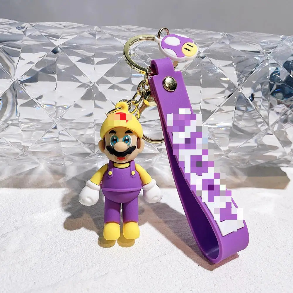 HKM-078675 3D Cartoon Doll Pendant Keychain for Car and Backpack Decorations