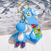 HKM-078675 3D Cartoon Doll Pendant Keychain for Car and Backpack Decorations