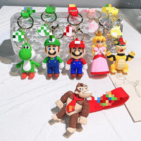 HKM-078675 3D Cartoon Doll Pendant Keychain for Car and Backpack Decorations