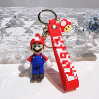 HKM-078675 3D Cartoon Doll Pendant Keychain for Car and Backpack Decorations