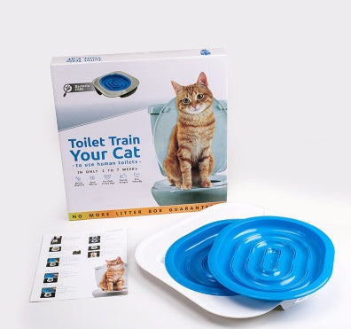 HKM-078675 Cat Toilet Training System with Removable Trays and Convenient Lighting