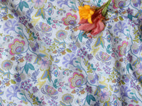 HKM-078675 Long Cotton Printed Fabric - Digital Floral Design for Women's Summer Clothing