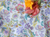 HKM-078675 Long Cotton Printed Fabric - Digital Floral Design for Women's Summer Clothing