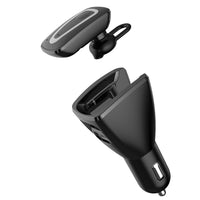 HKM-078739 Wireless Bluetooth Headset with Dual USB Charging Compartment for Car Use