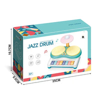 HKM-078995 Multifunctional Baby Jazz Drum Set with Light and Musical Keyboard for Kids