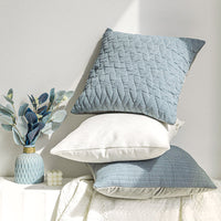 HKM-079123 Modern Geometric Throw Pillow - Square Cushion Cover with Imitation Silk Cotton Filling