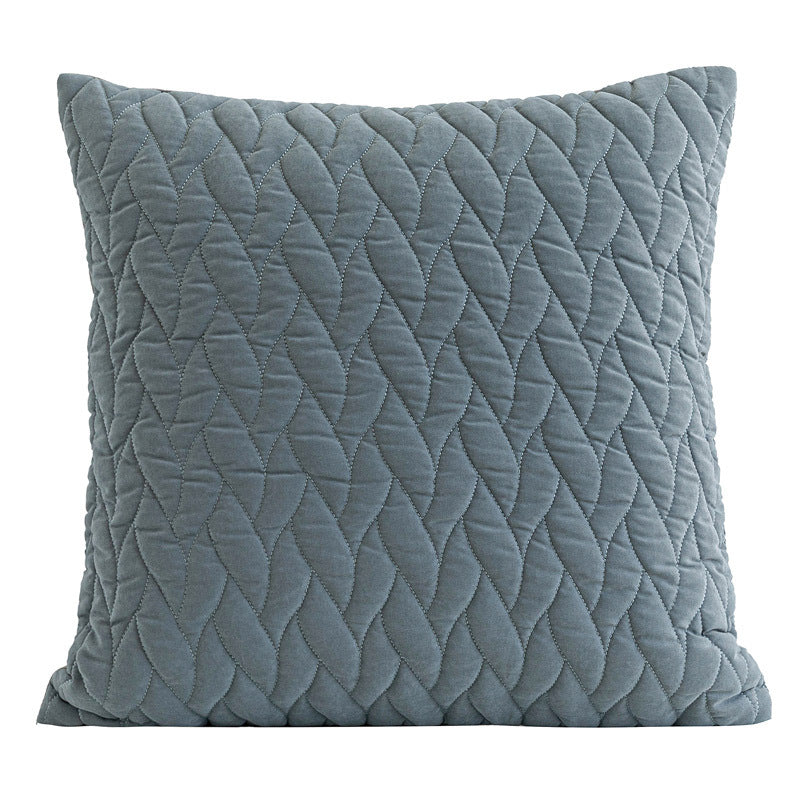 HKM-079123 Modern Geometric Throw Pillow - Square Cushion Cover with Imitation Silk Cotton Filling