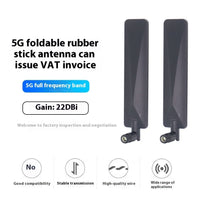HKM-079187 High-Gain Omnidirectional 4G/5G Flat Antenna with SMA Connector - White and Black Variants Available