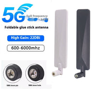 HKM-079187 High-Gain Omnidirectional 4G/5G Flat Antenna with SMA Connector - White and Black Variants Available