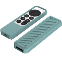 HKM-079251 Silicone Remote Control Cover for Apple TV 2021 - Anti-Fall, Dust-Proof, Solid Color Options