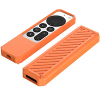 HKM-079251 Silicone Remote Control Cover for Apple TV 2021 - Anti-Fall, Dust-Proof, Solid Color Options