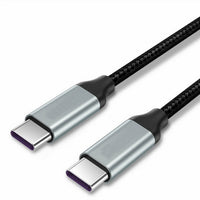 HKM-079379 TYPE-C Fast PD Braided Data Cable - 1 Meter Length, Single Head, Compatible with USB3.1 Devices