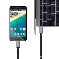 HKM-079379 TYPE-C Fast PD Braided Data Cable - 1 Meter Length, Single Head, Compatible with USB3.1 Devices
