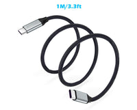 HKM-079379 TYPE-C Fast PD Braided Data Cable - 1 Meter Length, Single Head, Compatible with USB3.1 Devices