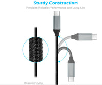 HKM-079379 TYPE-C Fast PD Braided Data Cable - 1 Meter Length, Single Head, Compatible with USB3.1 Devices
