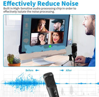 HKM-079699 Desktop Tripod Set with Live Recording Microphone Compatible with iPhone Models