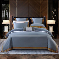 HKM-079763 Digital Style Long-Staple Cotton 4-Piece Quilt Cover Set for 1.5m, 1.8m, and 2.0m Beds