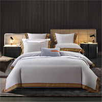 HKM-079763 Digital Style Long-Staple Cotton 4-Piece Quilt Cover Set for 1.5m, 1.8m, and 2.0m Beds