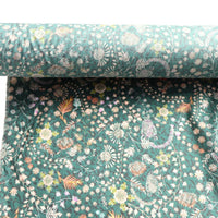 HKM-079827 Long Staple Cotton Digital Printed Fabric for Girls' Dresses - Floral & Plant Patterns, 1M x 1.45M