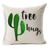 HKM-079827 Nordic Style Black and White Letter Pillowcase - Soft Short Plush Cushion Cover 45x45cm