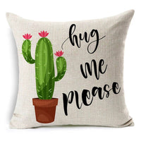HKM-079827 Nordic Style Black and White Letter Pillowcase - Soft Short Plush Cushion Cover 45x45cm