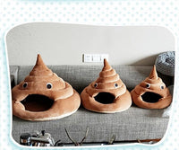 HKM-079955 Cotton Velvet Cat Litter Box in Brown - Available in Small, Medium, and Large Sizes