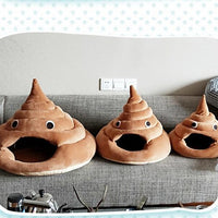 HKM-079955 Cotton Velvet Cat Litter Box in Brown - Available in Small, Medium, and Large Sizes