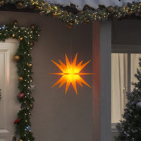 HKM-079955 Foldable LED Christmas Star Light - Waterproof & Timer Function, Warm White Glow, 43 cm