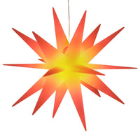 HKM-079955 Foldable LED Christmas Star Light - Waterproof & Timer Function, Warm White Glow, 43 cm