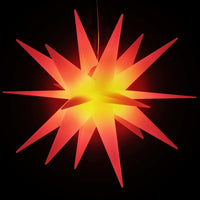 HKM-079955 Foldable LED Christmas Star Light - Waterproof & Timer Function, Warm White Glow, 43 cm