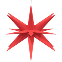 HKM-079955 Foldable LED Christmas Star Light - Waterproof & Timer Function, Warm White Glow, 43 cm