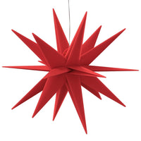 HKM-079955 Foldable LED Christmas Star Light - Waterproof & Timer Function, Warm White Glow, 43 cm