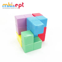 HKM-079955 Kids 3x3 Plastic Puzzle Cube Educational Toy, 5x5 cm, Cartoon Style, for Ages 2-4