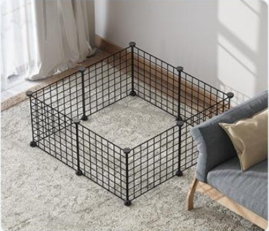 HKM-080147 DIY Assembling Indoor Pet Wire Fence for Cats and Small Dogs - Multiple Size Options Available