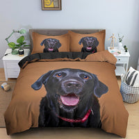 HKM-080147 Dachshund Cartoon Anime Three-Piece Bedding Set in Various Sizes