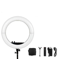 HKM-080211 18-inch Folding Fill Light for Beauty, Makeup, and Live Streaming with Remote Control and Adjustable Color Temperature
