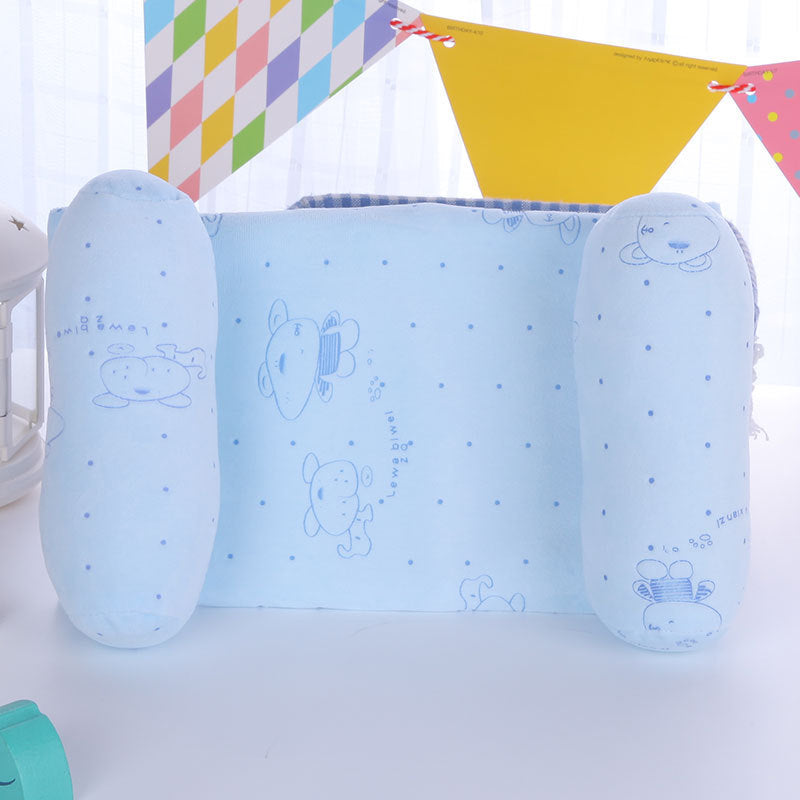 HKM-080275 Baby Memory Foam Pillow for Infants - Anti-Migraine Support with Hypoallergenic Pearl Cotton Filling