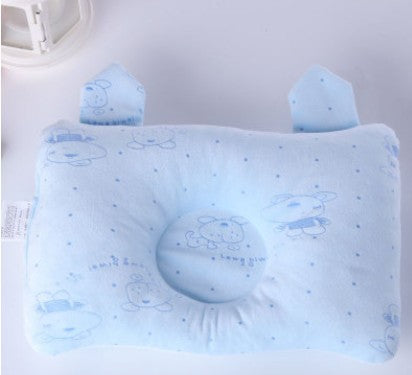 HKM-080275 Baby Memory Foam Pillow for Infants - Anti-Migraine Support with Hypoallergenic Pearl Cotton Filling