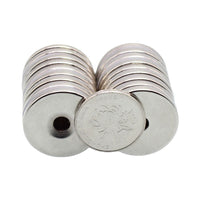 HKM-080339 Neodymium Iron Boron Circular Sinking Hole Magnet, 15x3 Sizes Available
