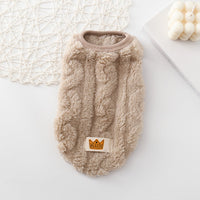 HKM-080723 Thermal Knitted Vest for Pets - Available in Yellow, Pink, Green, Apricot, and Red, Sizes XS to XL