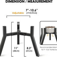 HKM-081171 Adjustable Iron Pet Bowl with Bracket for Customized Width