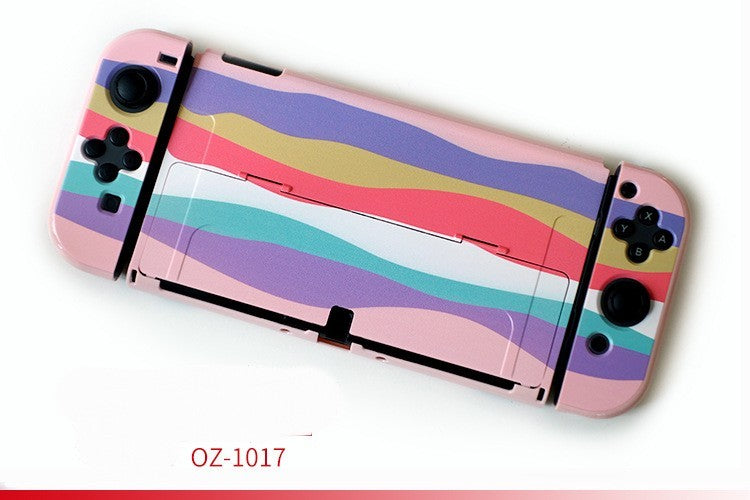 HKM-081171 Nintendo Switch OLED Hard Shell Case with Analog Caps - Anti-Scratch, Waterproof, and Fingerprint Resistant