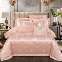 HKM-081299 Cotton Satin 4-Piece Quilt Cover Set for 1.5m Wide Bed – Includes Quilt 200x230 cm