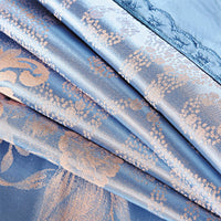 HKM-081299 Cotton Satin 4-Piece Quilt Cover Set for 1.5m Wide Bed – Includes Quilt 200x230 cm