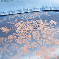 HKM-081299 Cotton Satin 4-Piece Quilt Cover Set for 1.5m Wide Bed – Includes Quilt 200x230 cm