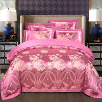 HKM-081299 Cotton Satin 4-Piece Quilt Cover Set for 1.5m Wide Bed – Includes Quilt 200x230 cm