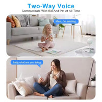 HKM-081491 Smart 2K Ultra HD Lollipop Camera with Mobile App Control for Baby and Pet Monitoring