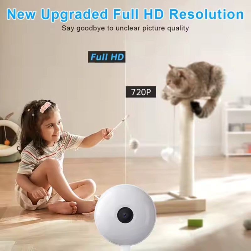 HKM-081491 Smart 2K Ultra HD Lollipop Camera with Mobile App Control for Baby and Pet Monitoring