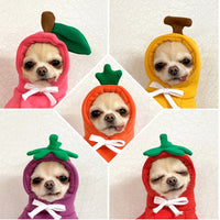 HKM-081555 Hooded Fleece Dog Sweater - Two-Legged Autumn Winter Outfit in Cream Color