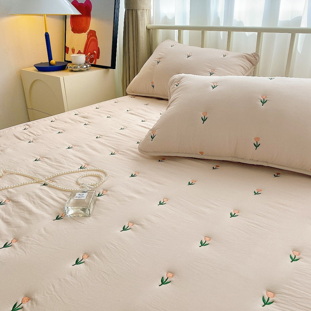 HKM-081619 Cotton Fitted Sheet Set for Simmons Mattresses – Available in Multiple Sizes